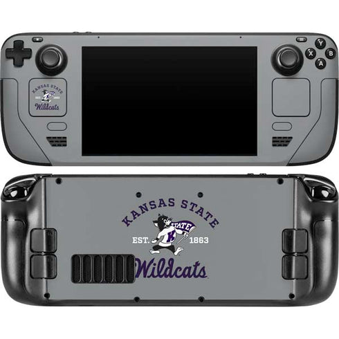 Kansas State University Wildcats Est 1863 Steam Deck Handheld Gaming Computer Skin