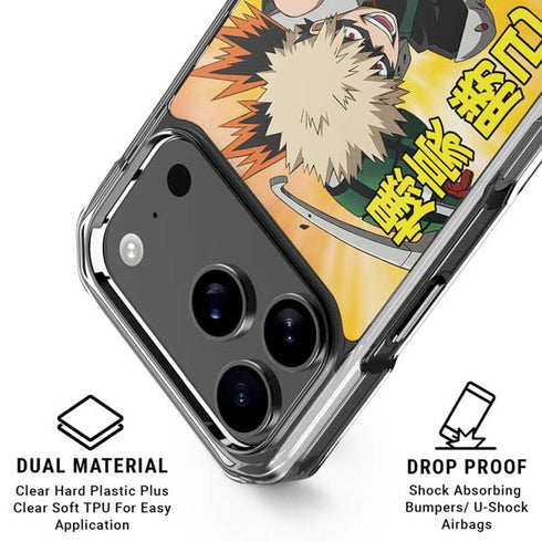 My Hero Academia Katsuki Bakugo Season 4 iPhone 18 Pro Clear Case