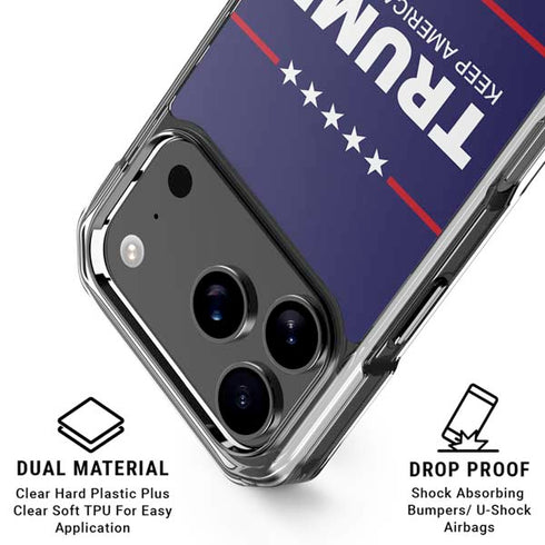 Keep America Great iPhone 18 Pro Clear Case
