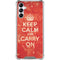 Keep Calm and Carry On Distressed Gabb Phone 4 Clear Case
