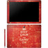 Keep Calm and Carry On Distressed Galaxy Book 12in Skin