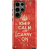 Keep Calm and Carry On Distressed Galaxy S23 Ultra Pro Case