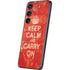 Keep Calm and Carry On Distressed Galaxy S25 Skin