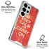 Keep Calm and Carry On Distressed Galaxy S25 Ultra Clear Case