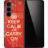 Keep Calm and Carry On Distressed Galaxy Z Fold5 5G Skin