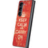 Keep Calm and Carry On Distressed Galaxy Z Fold5 5G Skin