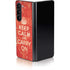 Keep Calm and Carry On Distressed Galaxy Z Fold5 5G Skin