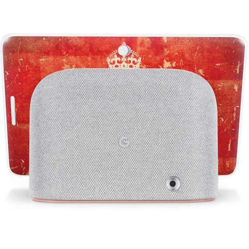 Keep Calm and Carry On Distressed Google Home Hub Skin