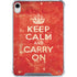 Keep Calm and Carry On Distressed iPad 11th Gen (2025) Clear Case