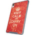 Keep Calm and Carry On Distressed iPad 11th Gen (2025) Clear Case