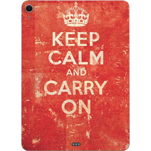 Keep Calm and Carry On Distressed Apple iPad Air Skin