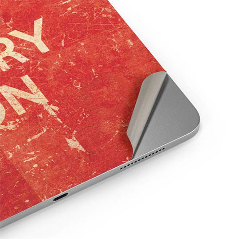 Keep Calm and Carry On Distressed Apple iPad Air Skin
