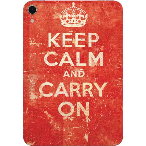 Keep Calm and Carry On Distressed Apple iPad Mini Skin