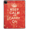Keep Calm and Carry On Distressed iPad Pro 11in (2024) Clear Case