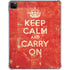 Keep Calm and Carry On Distressed iPad Pro 11in (2024) Clear Case