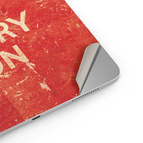 Keep Calm and Carry On Distressed iPad Pro 13in M4 (2024) Skin