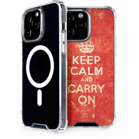 Keep Calm and Carry On Distressed iPhone Cases