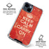 Keep Calm and Carry On Distressed iPhone 15 Clear Case