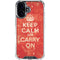 Keep Calm and Carry On Distressed iPhone 16 Plus Clear Case