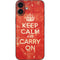 Keep Calm and Carry On Distressed iPhone 16 Plus Skin