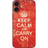 Keep Calm and Carry On Distressed iPhone 16 Plus Skin