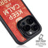 Keep Calm and Carry On Distressed iPhone 16 Pro Max Kickstand Case