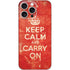Keep Calm and Carry On Distressed iPhone 16 Pro Max Skin