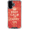 Keep Calm and Carry On Distressed iPhone 17 Clear Case