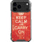 Keep Calm and Carry On Distressed iPhone 18 Pro Max Clear Case