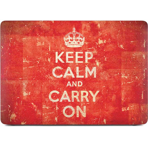 Keep Calm and Carry On Distressed Apple MacBook Air Skin