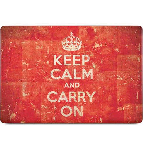 Keep Calm and Carry On Distressed MacBook Skins
