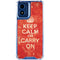 Keep Calm and Carry On Distressed Moto G 5G (2024) Clear Case