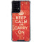 Keep Calm and Carry On Distressed Moto G Power 5G (2024) Clear Case