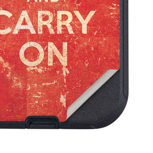 Keep Calm and Carry On Distressed Otterbox Defender iPhone Skin