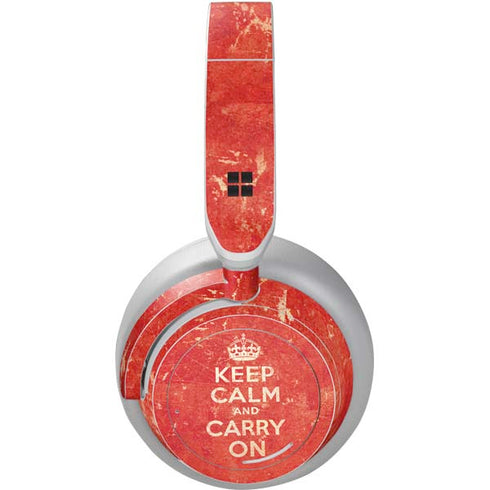 Keep Calm and Carry On Distressed Surface Headphones Skin