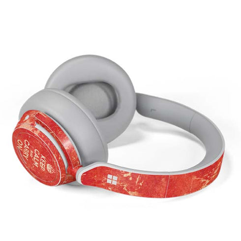 Keep Calm and Carry On Distressed Surface Headphones Skin