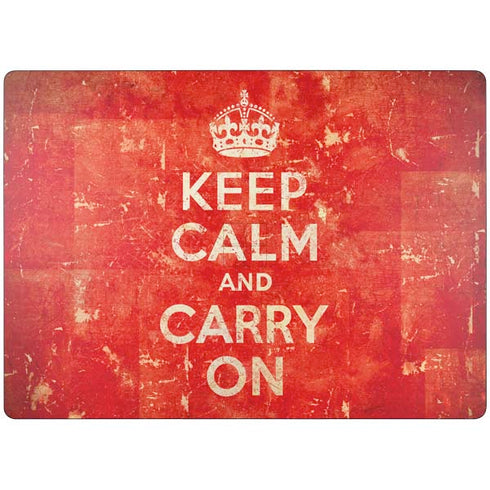 Keep Calm and Carry On Distressed Surface Laptop 7 13.8in Skin