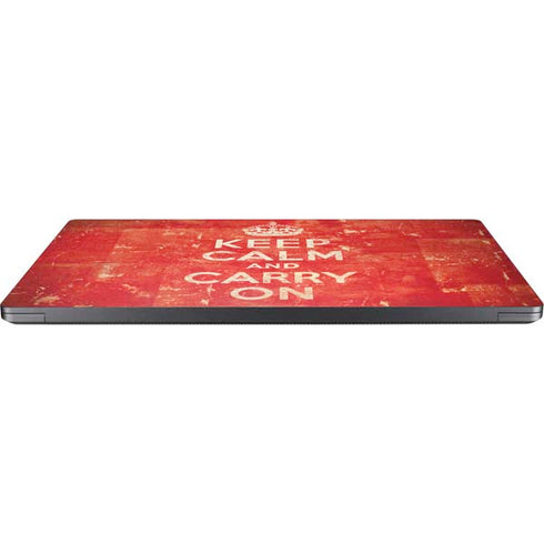Keep Calm and Carry On Distressed Surface Laptop 7 13.8in Skin