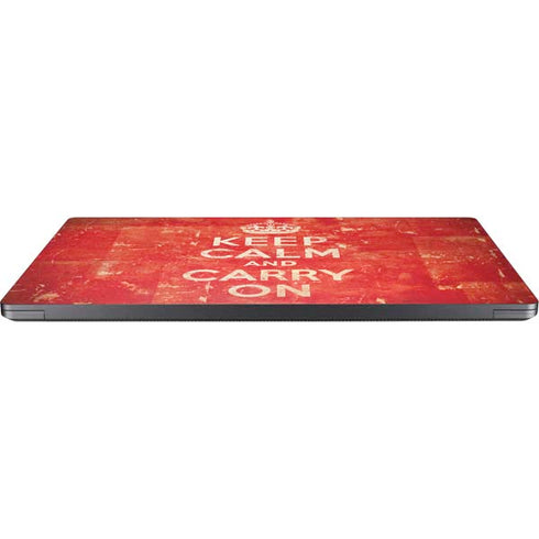 Keep Calm and Carry On Distressed Surface Laptop 7 15in Skin