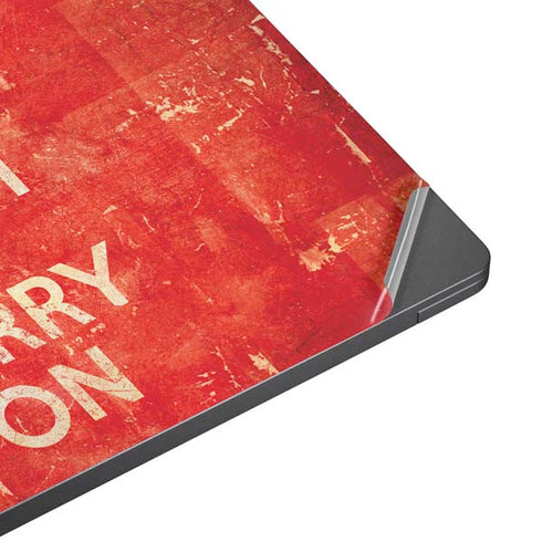 Keep Calm and Carry On Distressed Surface Laptop 7 15in Skin