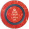 Keep Calm and Carry On Distressed Wireless Charger Skin