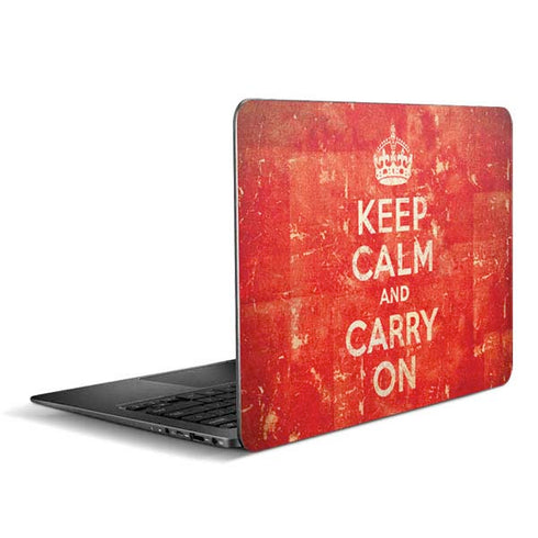 Keep Calm and Carry On Distressed Zenbook UX305FA 13.3in Skin