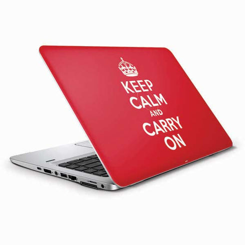 Keep Calm and Carry On HP Elitebook Skin