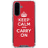Keep Calm and Carry On Galaxy A36 5G Clear Case