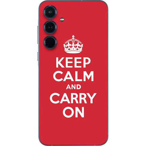 Keep Calm and Carry On Galaxy A36 5G Skin