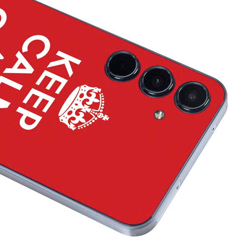 Keep Calm and Carry On Galaxy A55 5G Skin