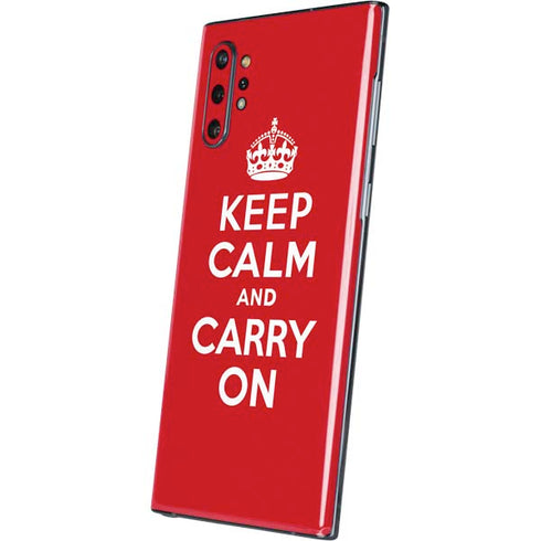 Keep Calm and Carry On Galaxy Note 10 Plus Skin