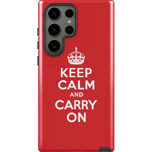 Keep Calm and Carry On Galaxy S23 Ultra Pro Case
