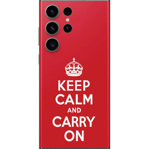 Keep Calm and Carry On Galaxy Skins