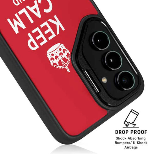 Keep Calm and Carry On Galaxy S25 Ultra Kickstand Case